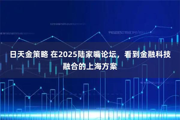 日天金策略 在2025陆家嘴论坛，看到金融科技融合的上海方案