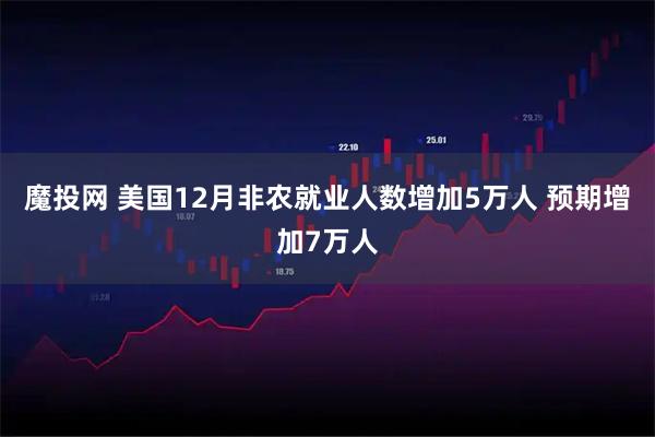 魔投网 美国12月非农就业人数增加5万人 预期增加7万人